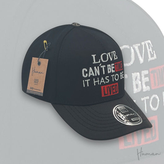 Brío Soul Apparel - Love Can't Be Timed It Has To Be Lived Human Hats x Brio Soul Apparel Stitched Snapback Black