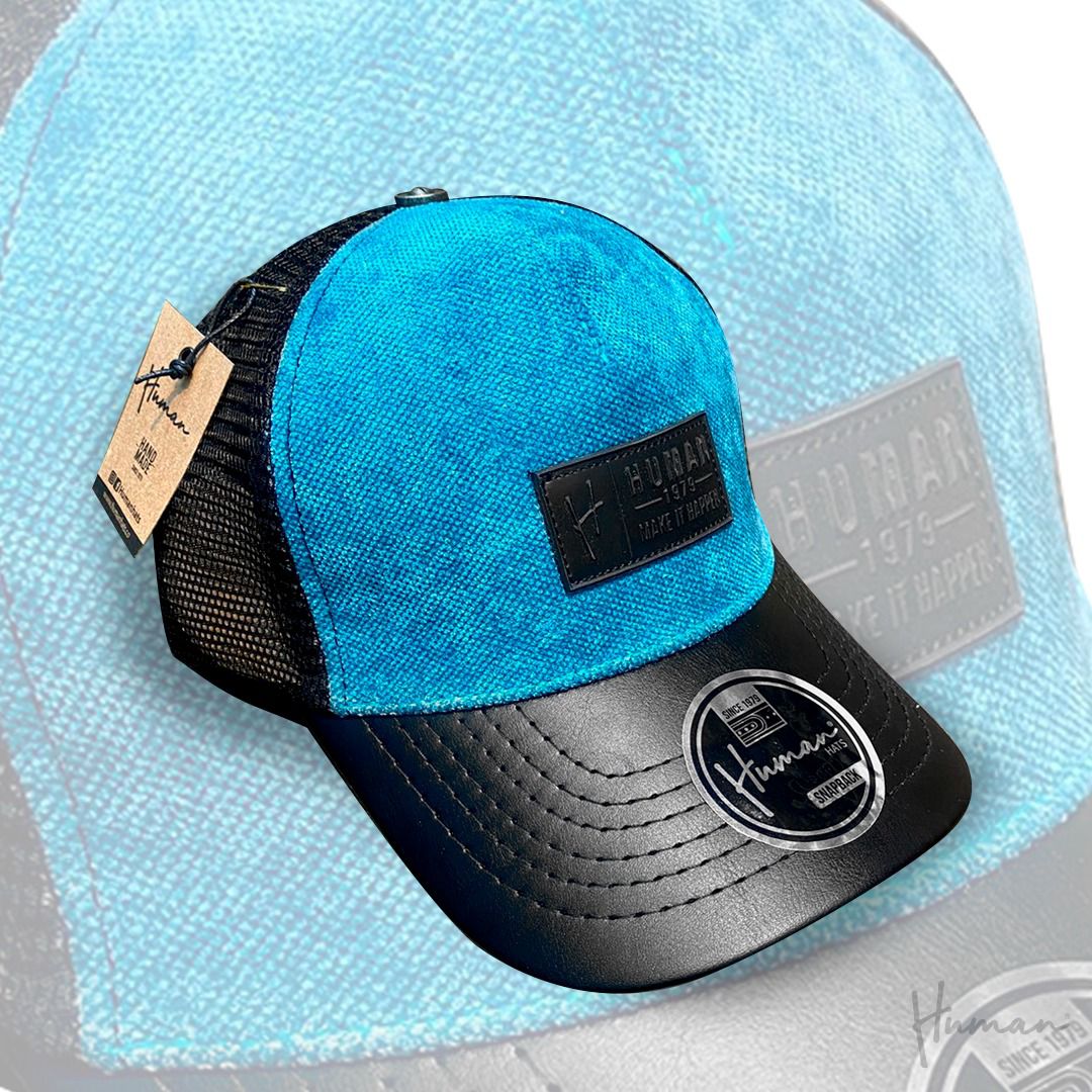 Brío Soul Apparel - Make It Happen - Blue Human Hats x Brio Soul Apparel Trucker Snapback Blue/Black