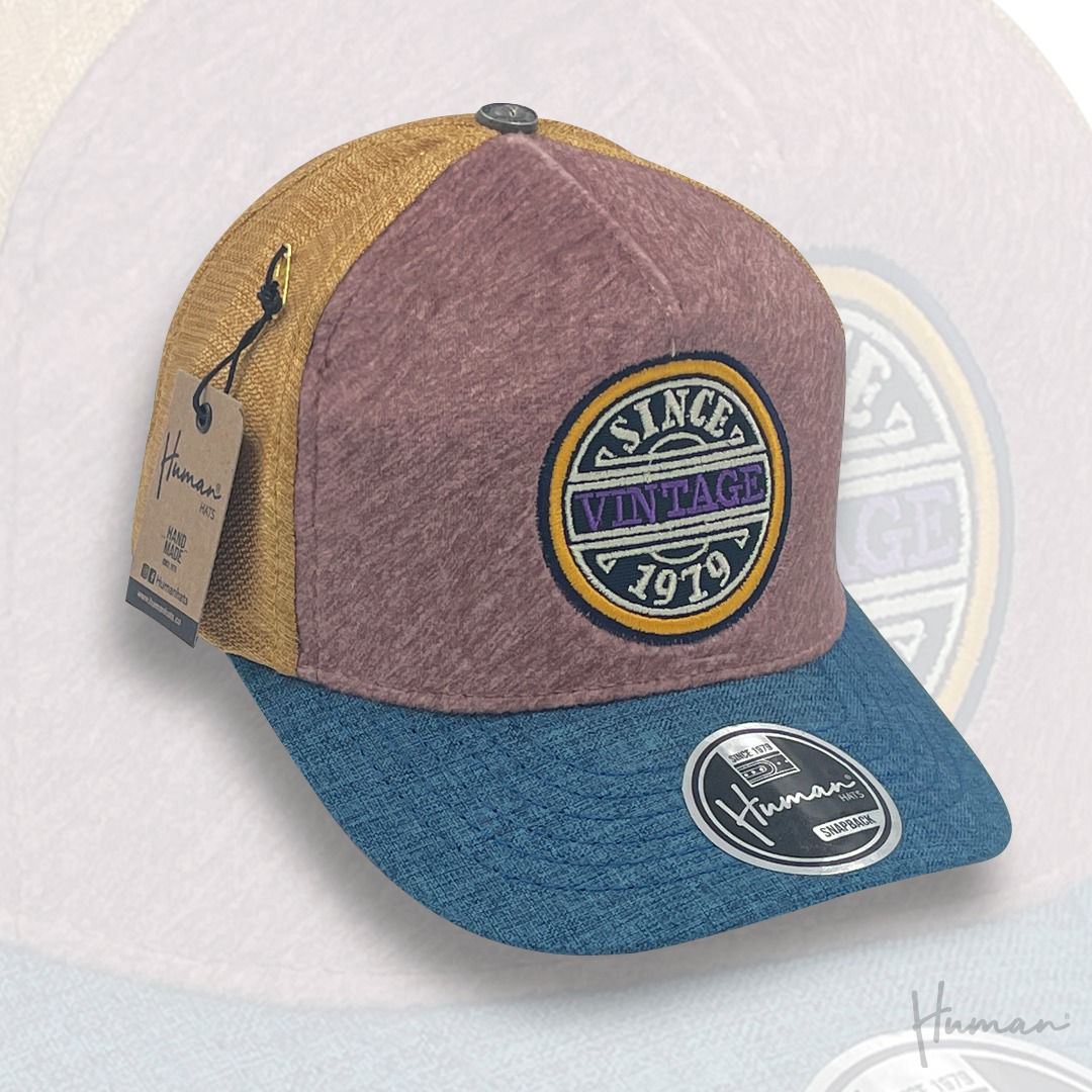 Brío Soul Apparel - Since 1979 - Vintage Human Hats x Brio Soul Apparel Stitched Snapback Brick/Blue