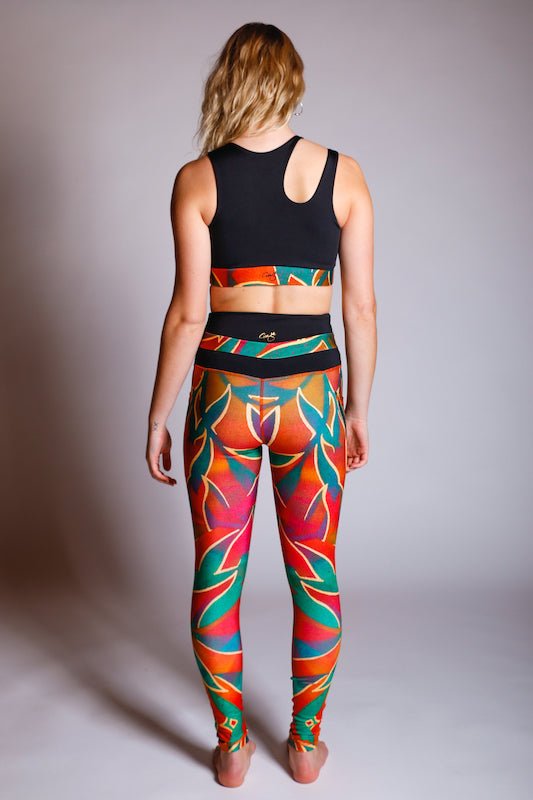 Leggings Jungle Yoga con bolsillos estampado completo